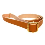 bőr crossbody pánt őzbarna-arany